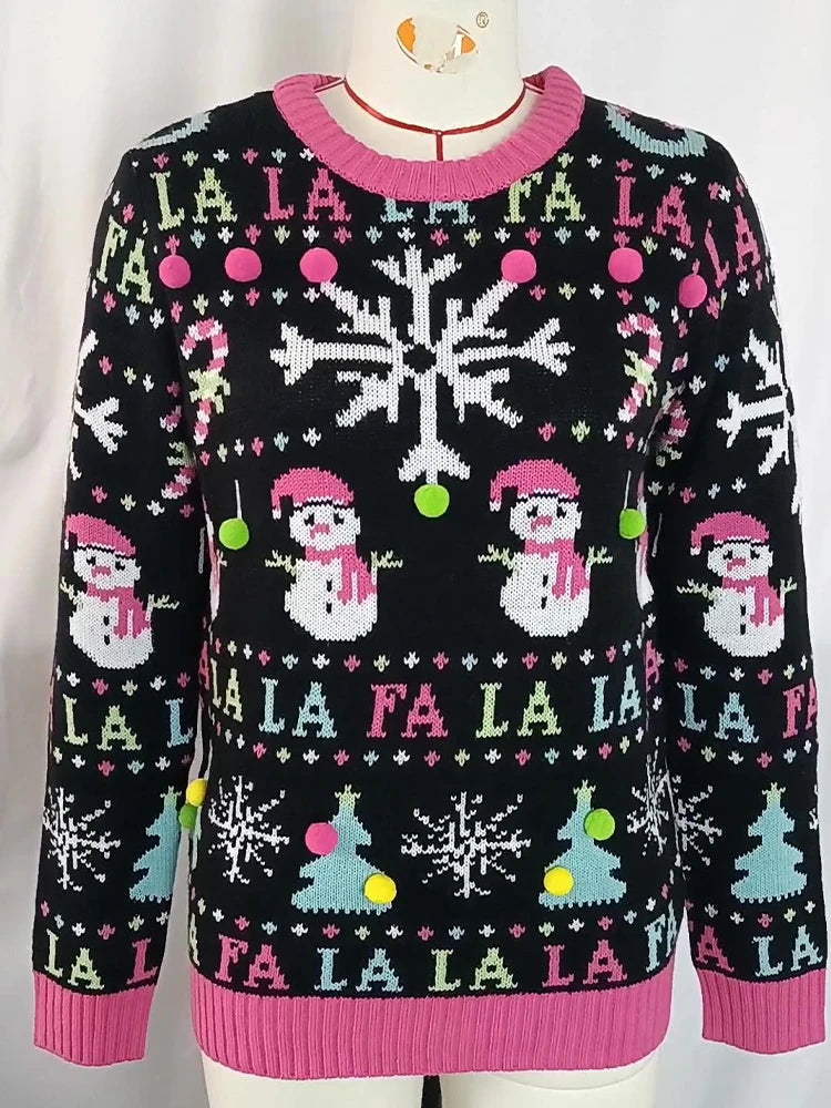 Festive Print Christmas Jumper